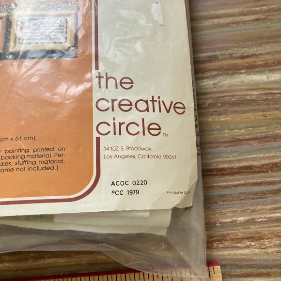 Movin West Horse Creative Circle 1750 Quilting Accent Stitchery Kit Vintage 1979 - Picture 3 of 4